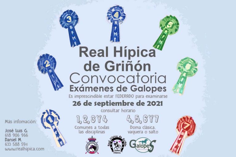 Convocatoria exámenes de galopes