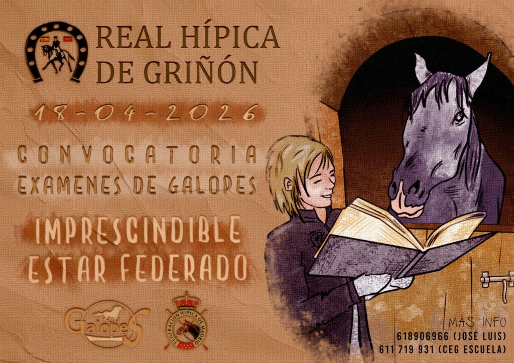 Convocatoria Exámenes de galopes – 18 de abril