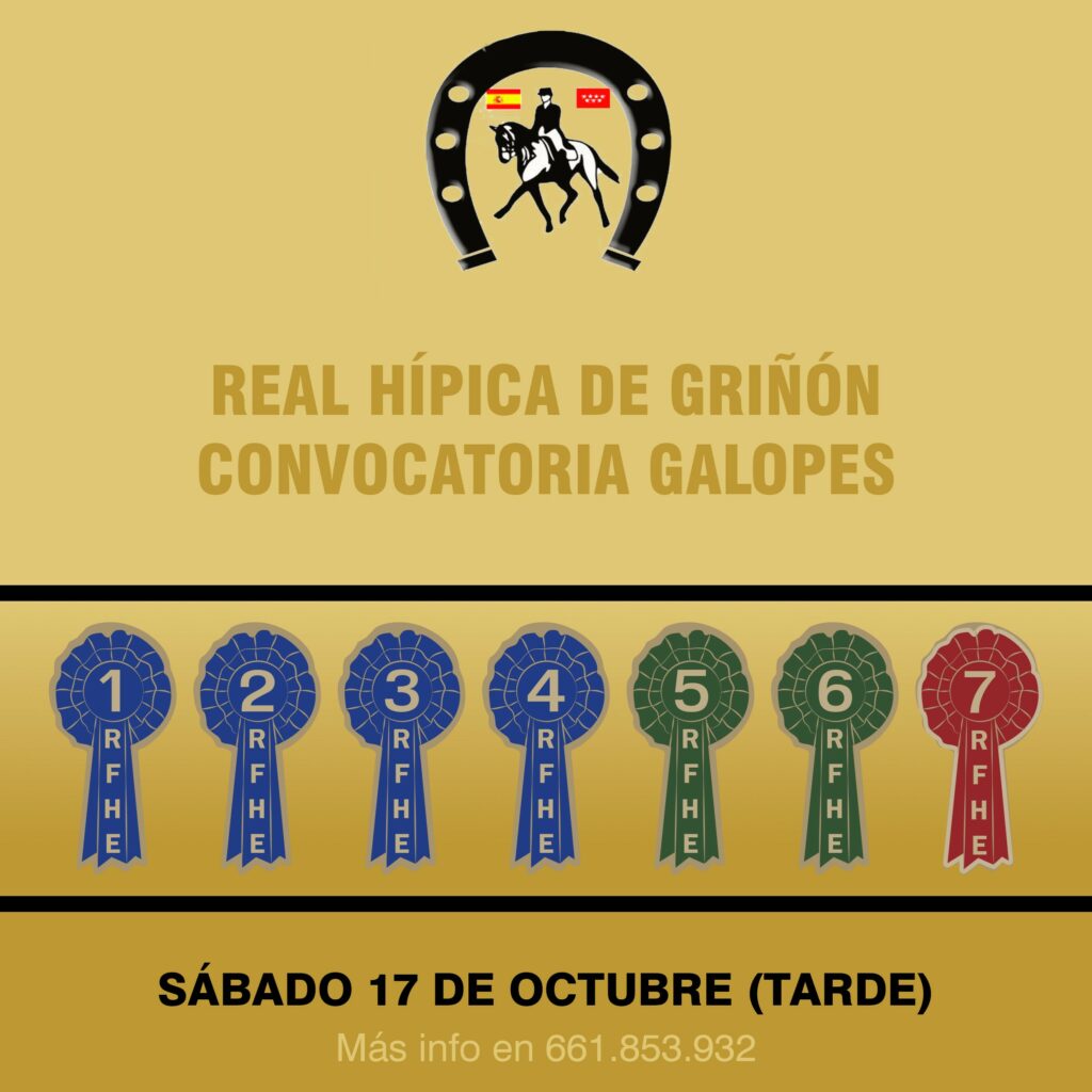 Convocatoria Exámenes de galopes – 17 de octubre