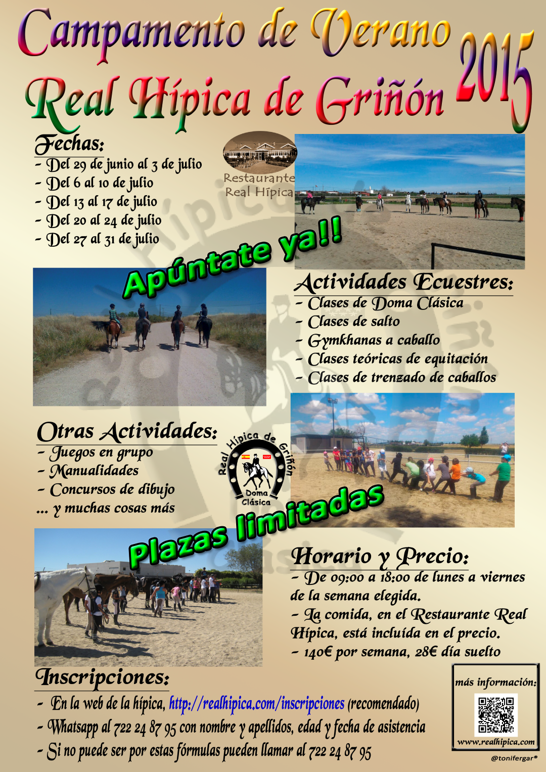 cartel campamento de verano